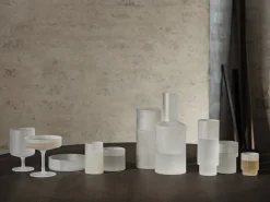 4 Verres à eau givrés Ripple - Ferm Living
