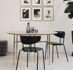 4 Verres à eau gris fumé 20cl Ripple - Ferm Living