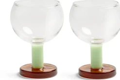 2 Verres en verre ambré 0,2l Cantine - &Klevering