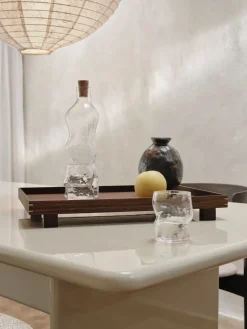 2 Verres en verre transparent 270ml Dimple - Ferm Living