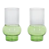2 verres en verre vert 14cm Bump - Tom Dixon