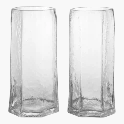 2 verres tall en verre recyclé soufflé à la bouche Kiru - Ferm Living