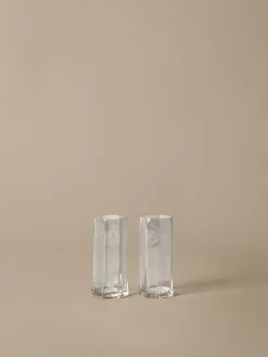 2 verres tall en verre recyclé soufflé à la bouche Kiru - Ferm Living