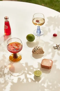 4 Verres à vin en verre 350ml Swirl - HKLIVING