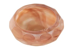 Vide-poche en verre soufflé à la bouche rose 19x8cm - Versmissen