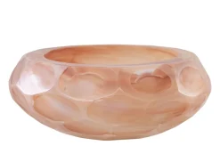 Vide-poche en verre soufflé à la bouche rose 19x8cm - Versmissen