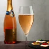 Vintage Set de 2 Verres à Champagne Arrondi - Nude Glass