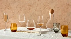 Vintage Set of 2 Bourgogne Glasses - Nude Glass