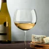 Vintage Set of 2 Bourgogne White Glasses - Nude Glass