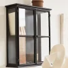 Vitrine murale en fer et en verre noire 50x60cm Downtown - Nordal